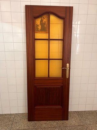 Regalo Puerta de madera con cristal