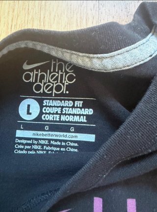 Camiseta Nike Talla L Negra