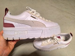 Zapatillas Puma plataforma blancas