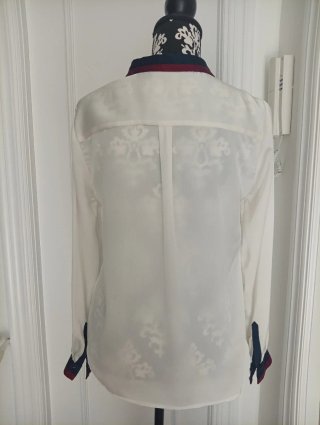 Camisa Cortefiel blanca satinada