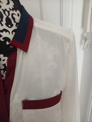 Camisa Cortefiel blanca satinada
