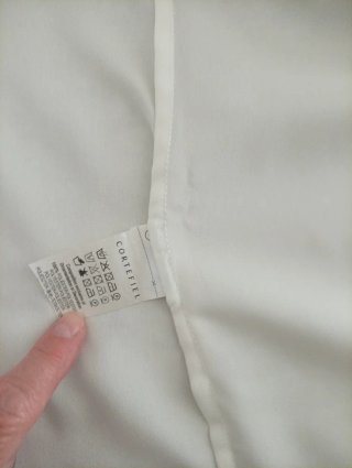 Camisa Cortefiel blanca satinada