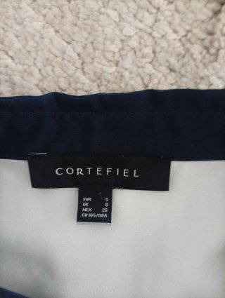 Camisa Cortefiel blanca satinada