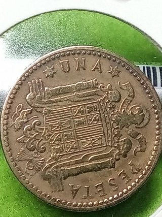 1 Peseta 1947 Franco Caudillo España estrella 54