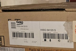 Placa de gas Beko HIZG 64120 S - 4 fuegos.