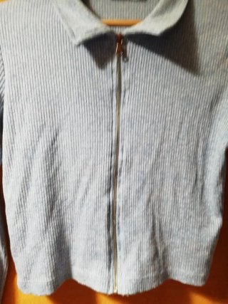 Jersey azul con cremallera