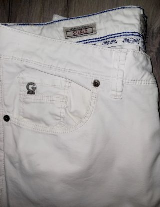 Pantaloni Uomo Gaudi Jeans Bianchi