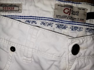 Pantaloni Uomo Gaudi Jeans Bianchi