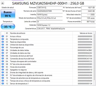 SSD M.2 NVMe Samsung 256GB