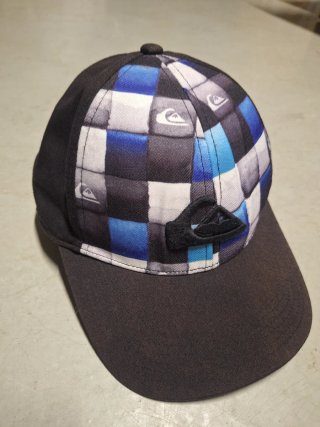 Gorra Quiksilver Niño Cuadros Azul Negro