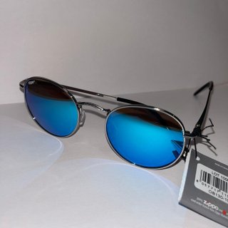 Gafas de sol Zippo redondas plateadas