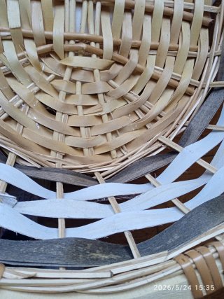 Grande cesta ovale in vimini