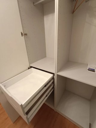 Armario doble 60x240x60 . Puertas blancas