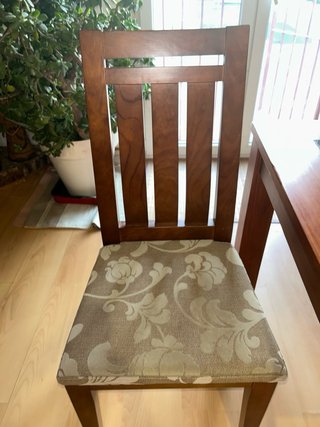 Mesa comedor y 6 sillas madera