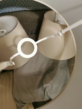 Pantallas de lámpara beige (3 unidades)