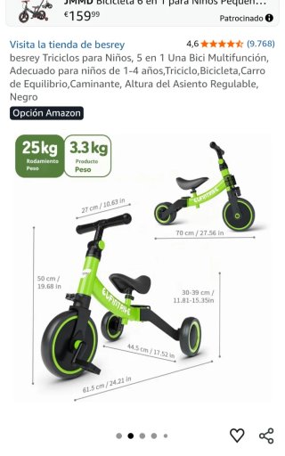 Bicicleta 5 en 1 para Niños
