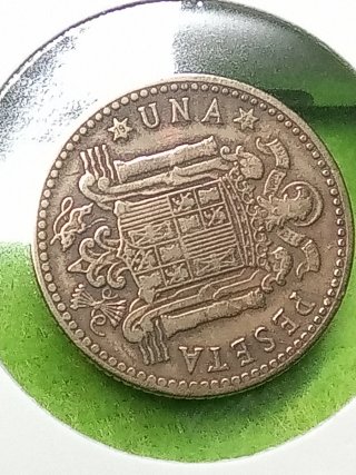 1 Peseta 1947 Franco Moneda Española estrella 48