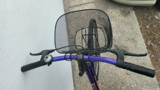 Bicicleta Morada Suntrack con Cesta