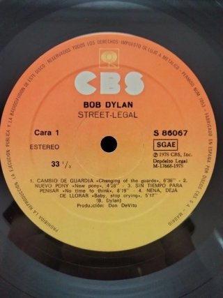 Vinilo Bob Dylan - Street Legal LP