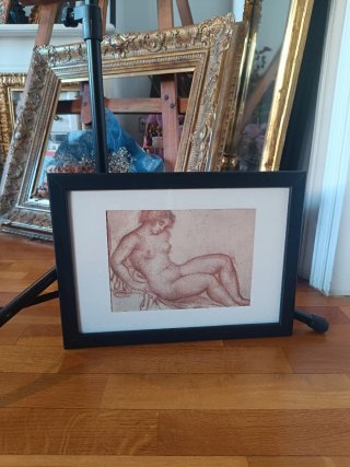 Cuadro Vintage Dibujo Figura Humana