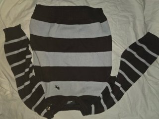 Jersey rayas marrón y azul