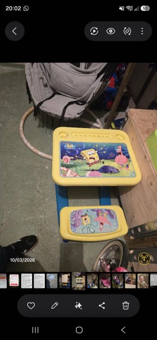 Pupitre infantil Spongebob