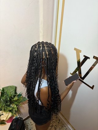 Trenzas africanas con extensiones