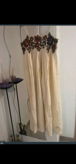 Vestido bordado lentejuelas Zara T/XS