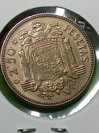 Moneda 2'50 Pesetas 1953 Franco estrella 54.