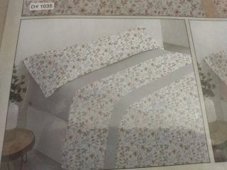 Juego Sábanas Cama 150cm Gris y Rosa