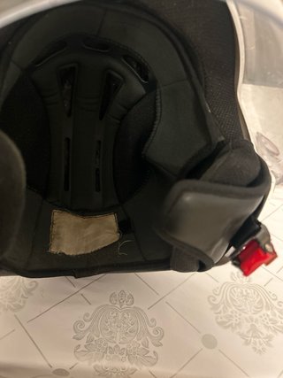 Casco Moto Blanco con Visera
