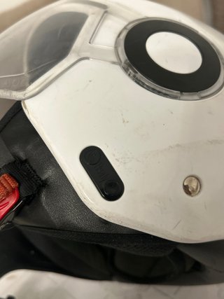 Casco Moto Blanco con Visera