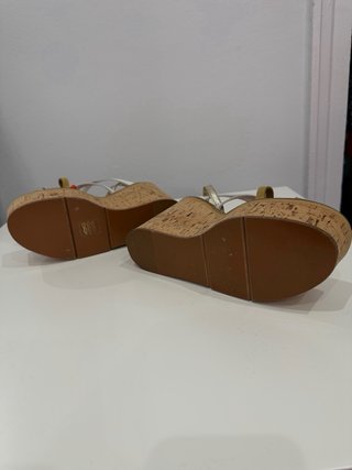 Sandalias Clergerie Cuña Corcho Piel Talla 39
