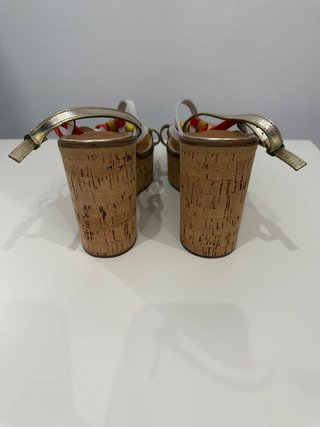 Sandalias Clergerie Cuña Corcho Piel Talla 39