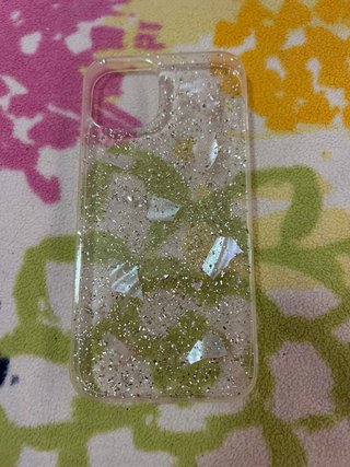 Funda iPhone 13 Transparente con Purpurina