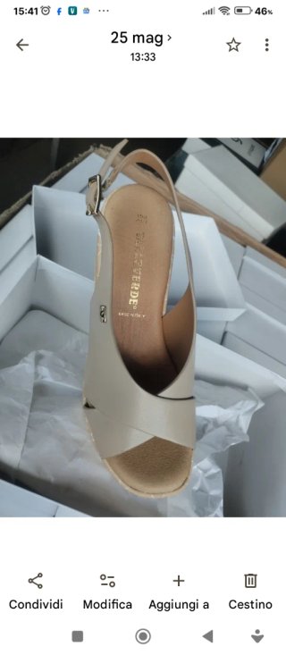 Sandali Valleverde Beige/Oro