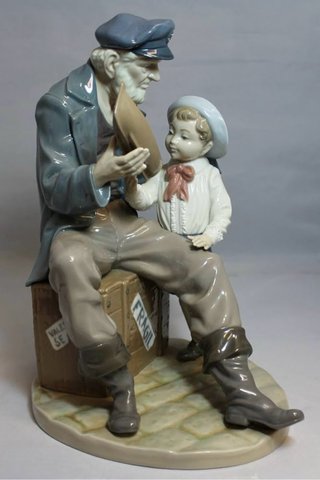 Figura "Viejo Marino y su nieto" - Lladró