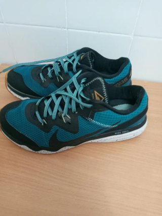 Zapatillas Nike Trail Running Negro/Verde Azulado