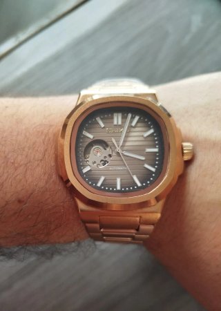 Reloj seiko Mod Nautilus Mecánico Rose Gold 42mm