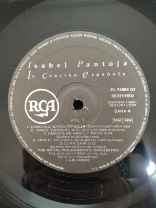 Vinilo 2xLP Canción Española - Isabel Pantoja