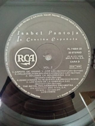 Vinilo 2xLP Canción Española - Isabel Pantoja