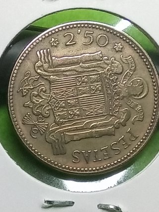Moneda 2'50 Pesetas 1953  Franco estrella 56