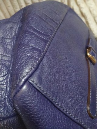 Bolso Carolina Herrera Azul/Morado Piel