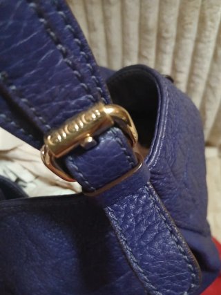 Bolso Carolina Herrera Azul/Morado Piel