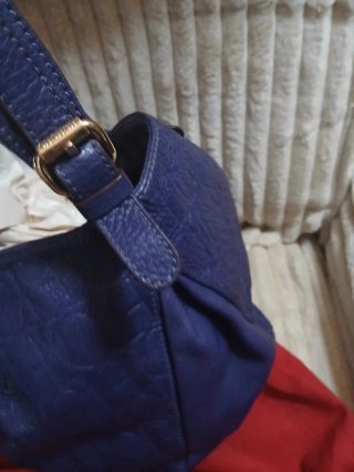 Bolso Carolina Herrera Azul/Morado Piel