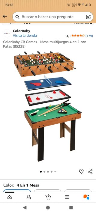 Futbolín 4 en 1