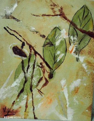 Oleo sobre lienzo abstracto
