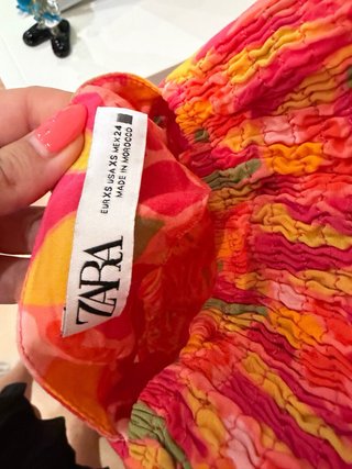 Vestido Zara Estampado Talla XS