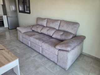 Sofá 3 plazas extensible y reclinable