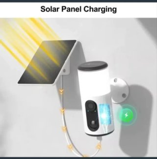 2 Cámaras Vigilancia Foco Solar Wifi 128GB